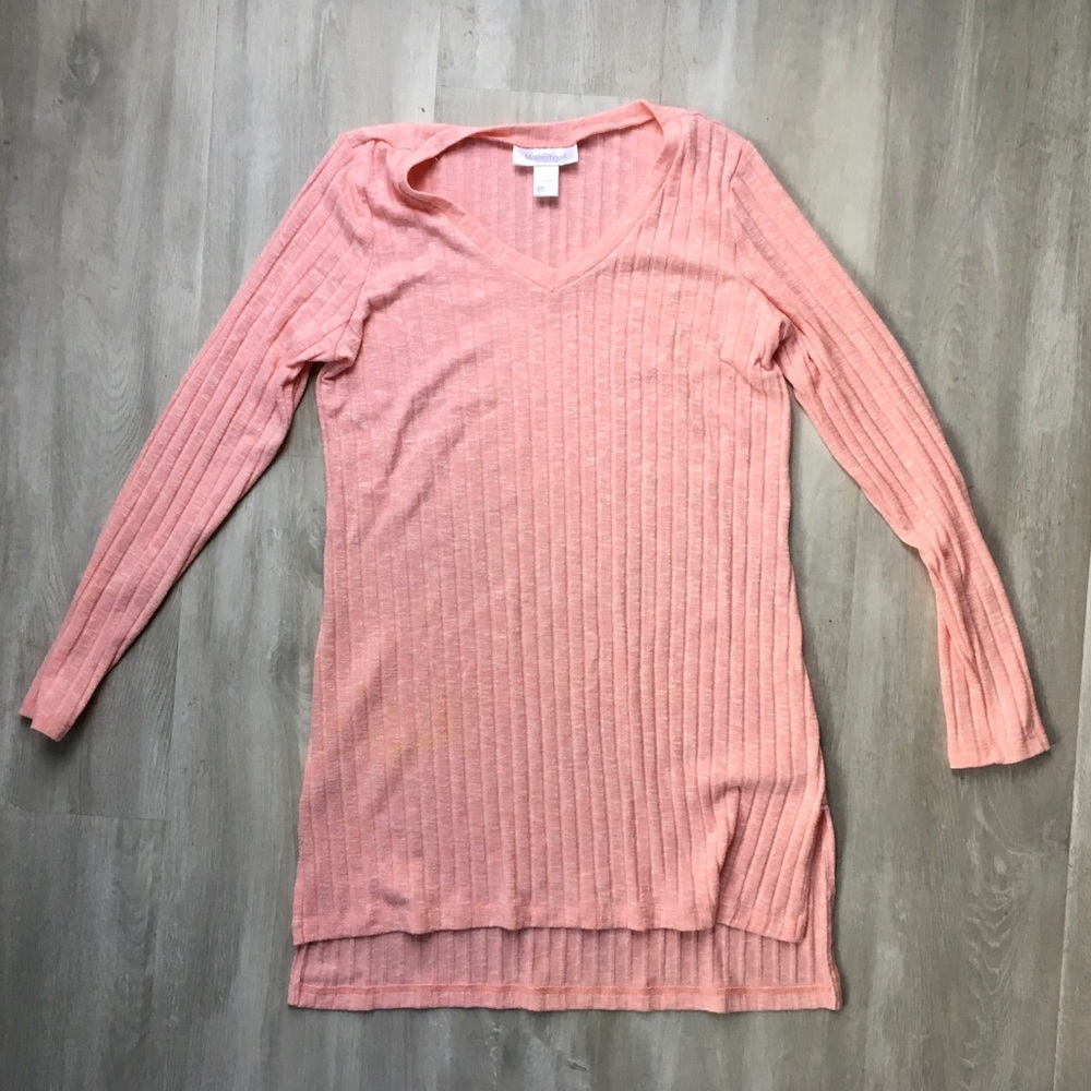 Maternity Tunic Sweater Coral Size S